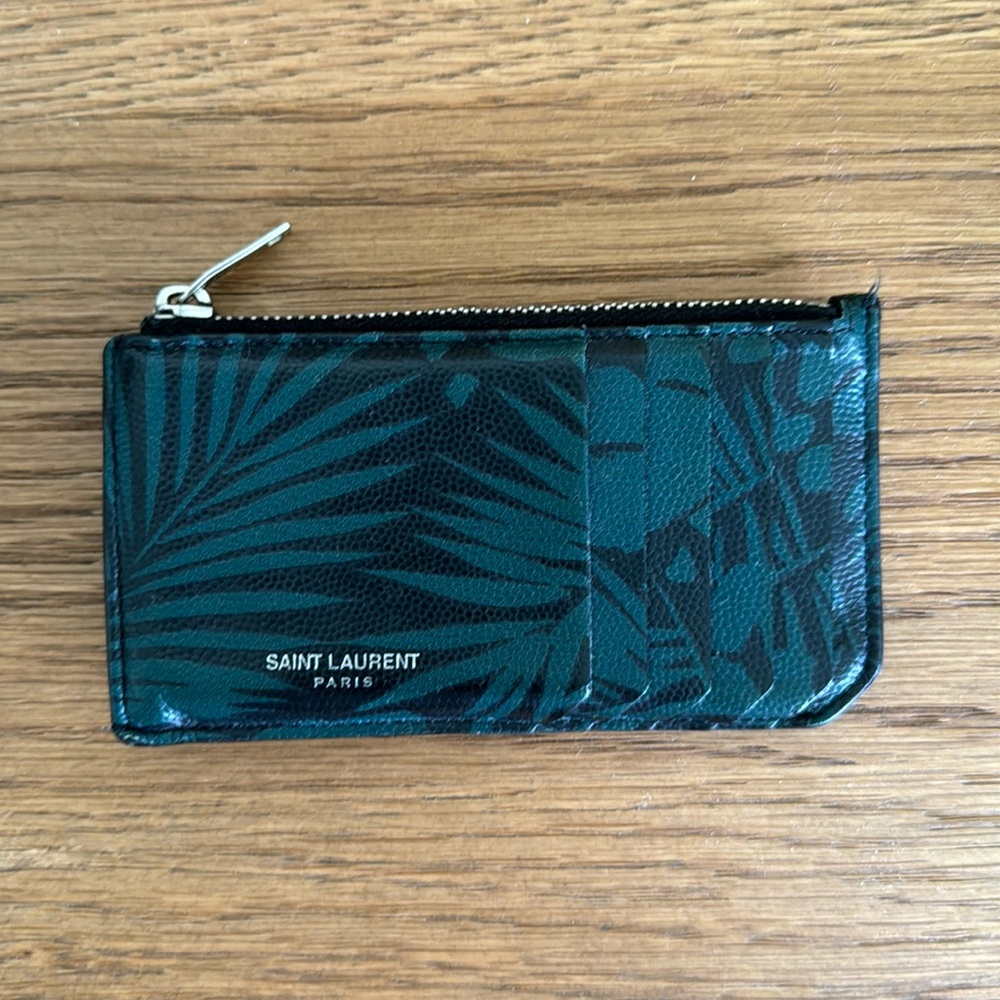 Saint Lauren Zip Card Case
